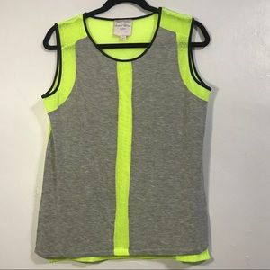 NWOT!Romeo+Juliet Couture Neon Yellow&Gray